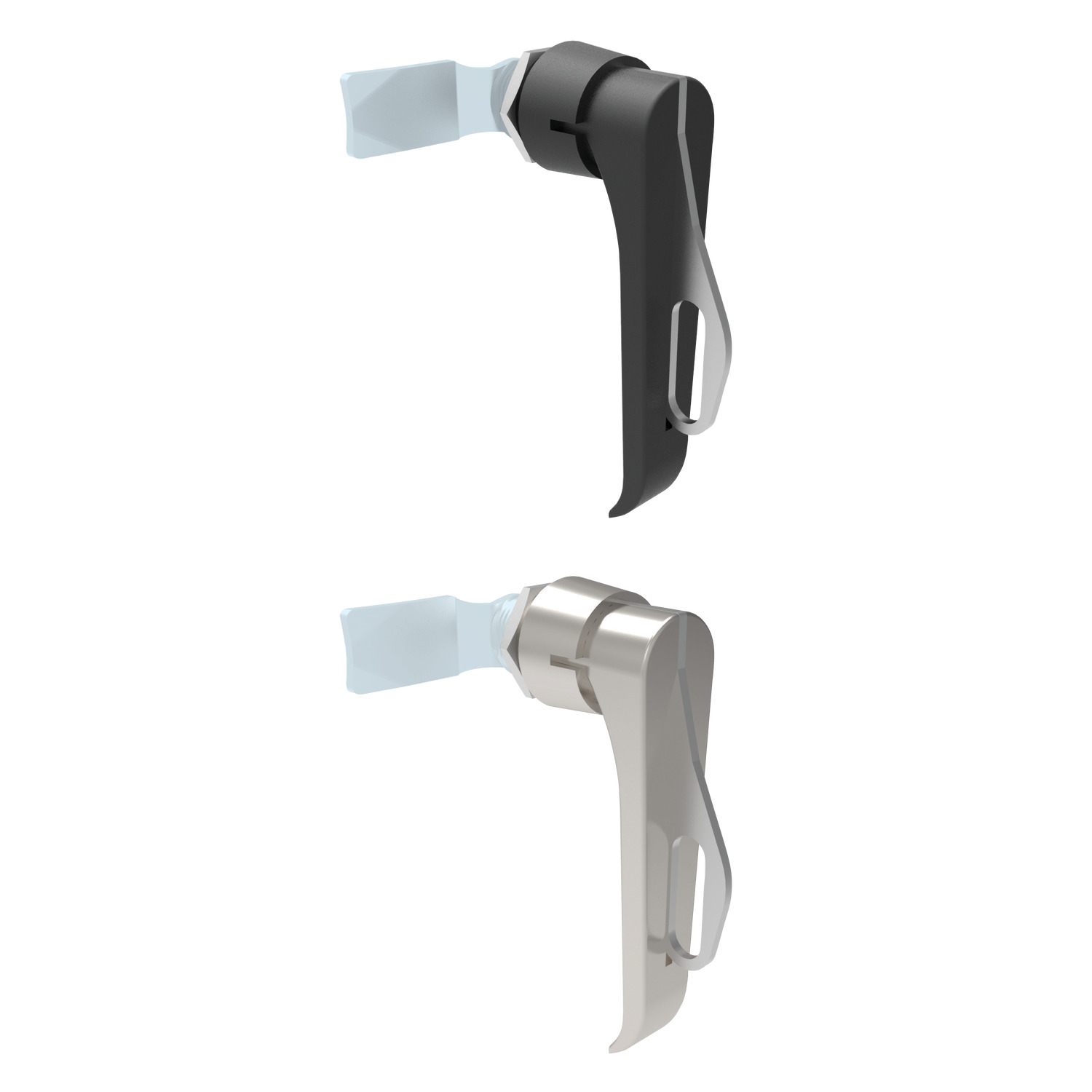 Product A2526, Cam Locks - Flexi System L-handle - padlockable - zinc / 