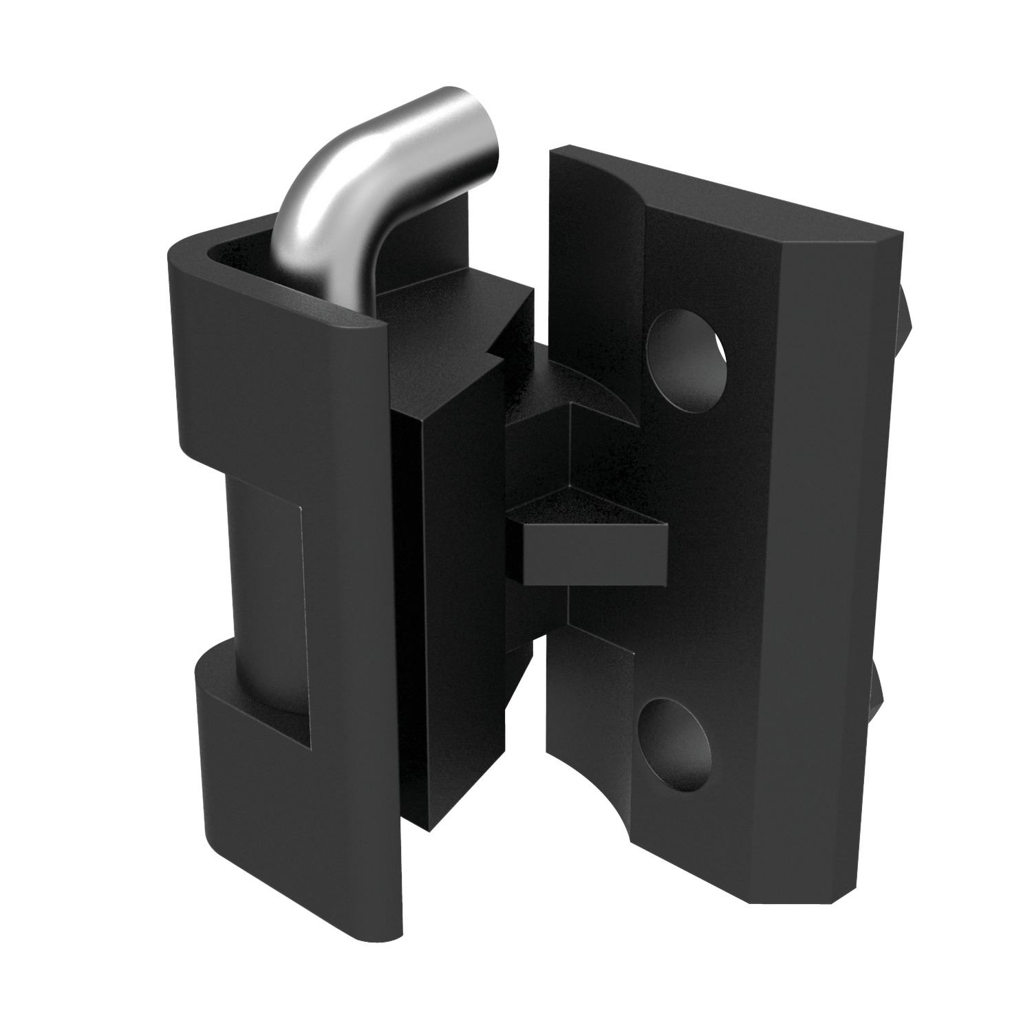 Product S1911, Corner Hinge - 24 to 26mm Door Return cut out and counter sunk screw - zinc / 
