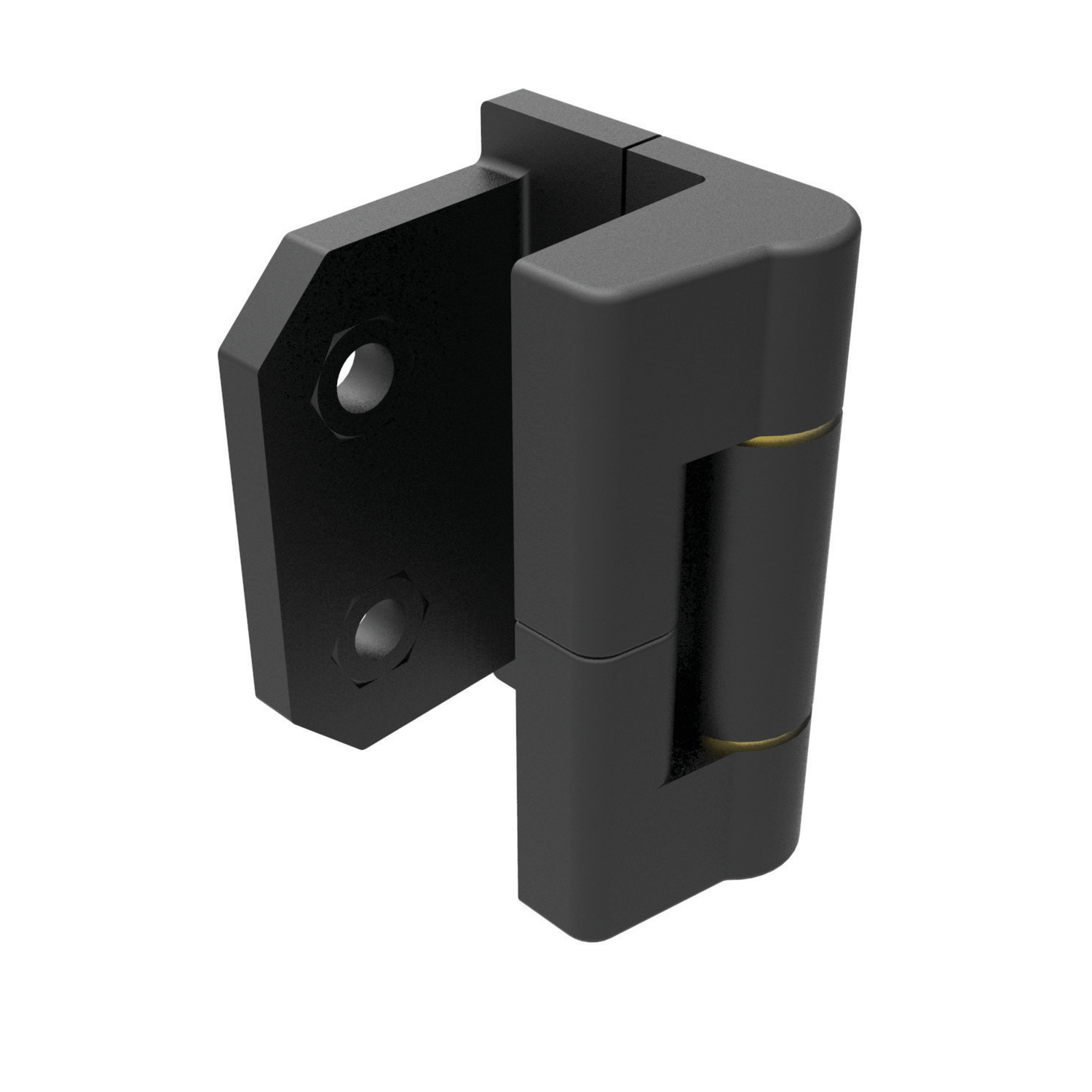 Product S1942, Corner Hinge - 25mm Door Return Locking nut and recessed hexagon - zinc / 