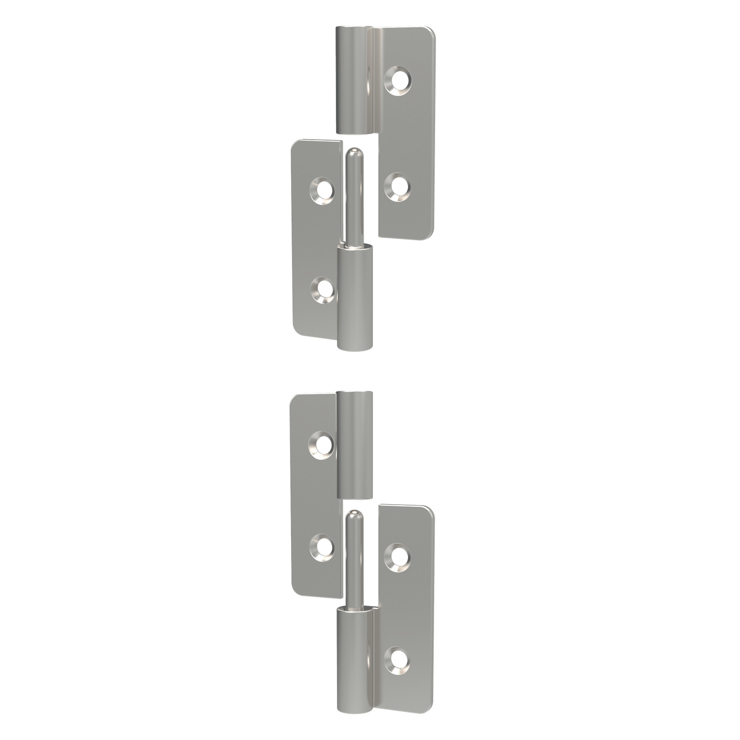 Lift-Off Hinges - Off-Set Made from stainless steel, AISI 304, with a polished finish