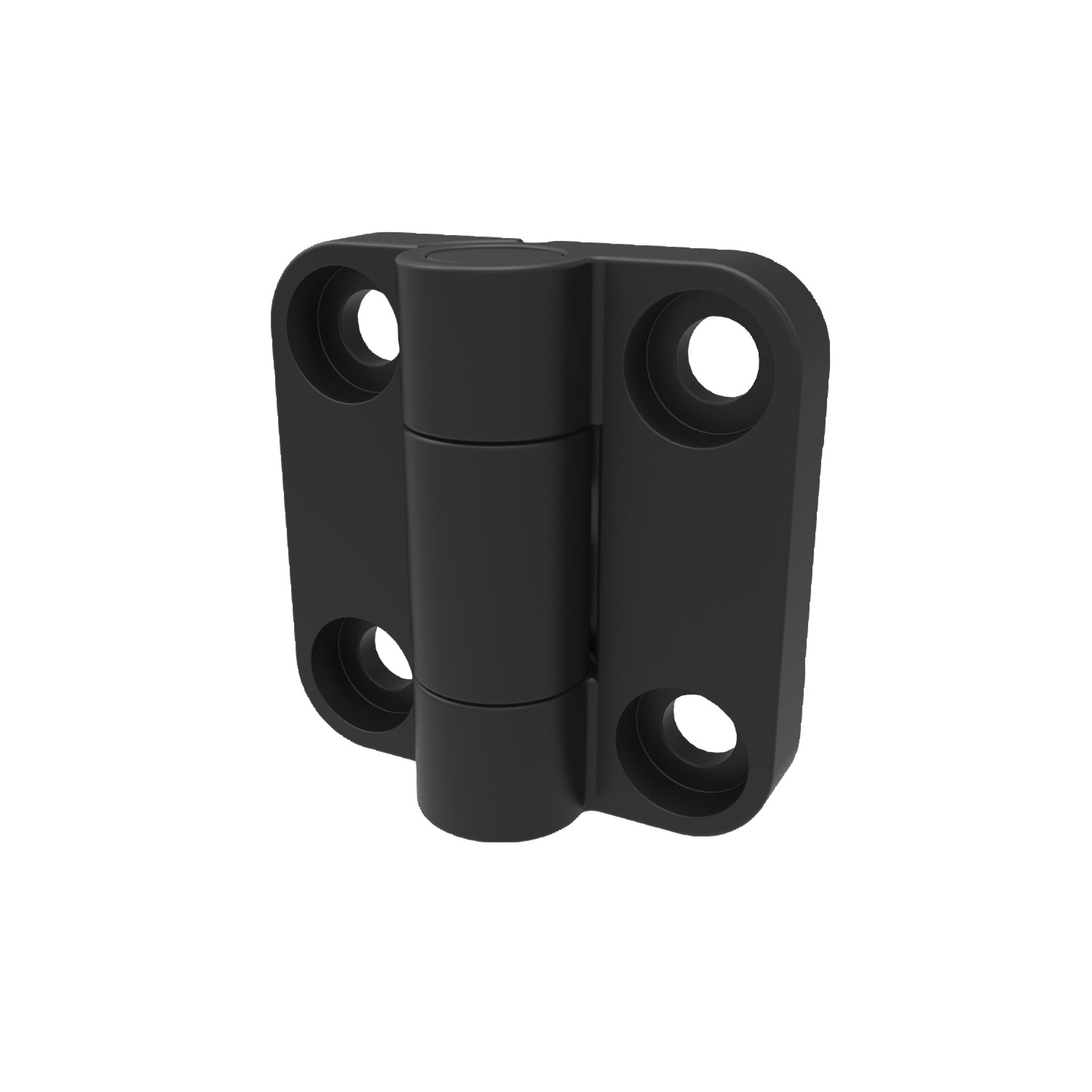 Product S4102, Mini Detent Hinge screw mount - plastic / 