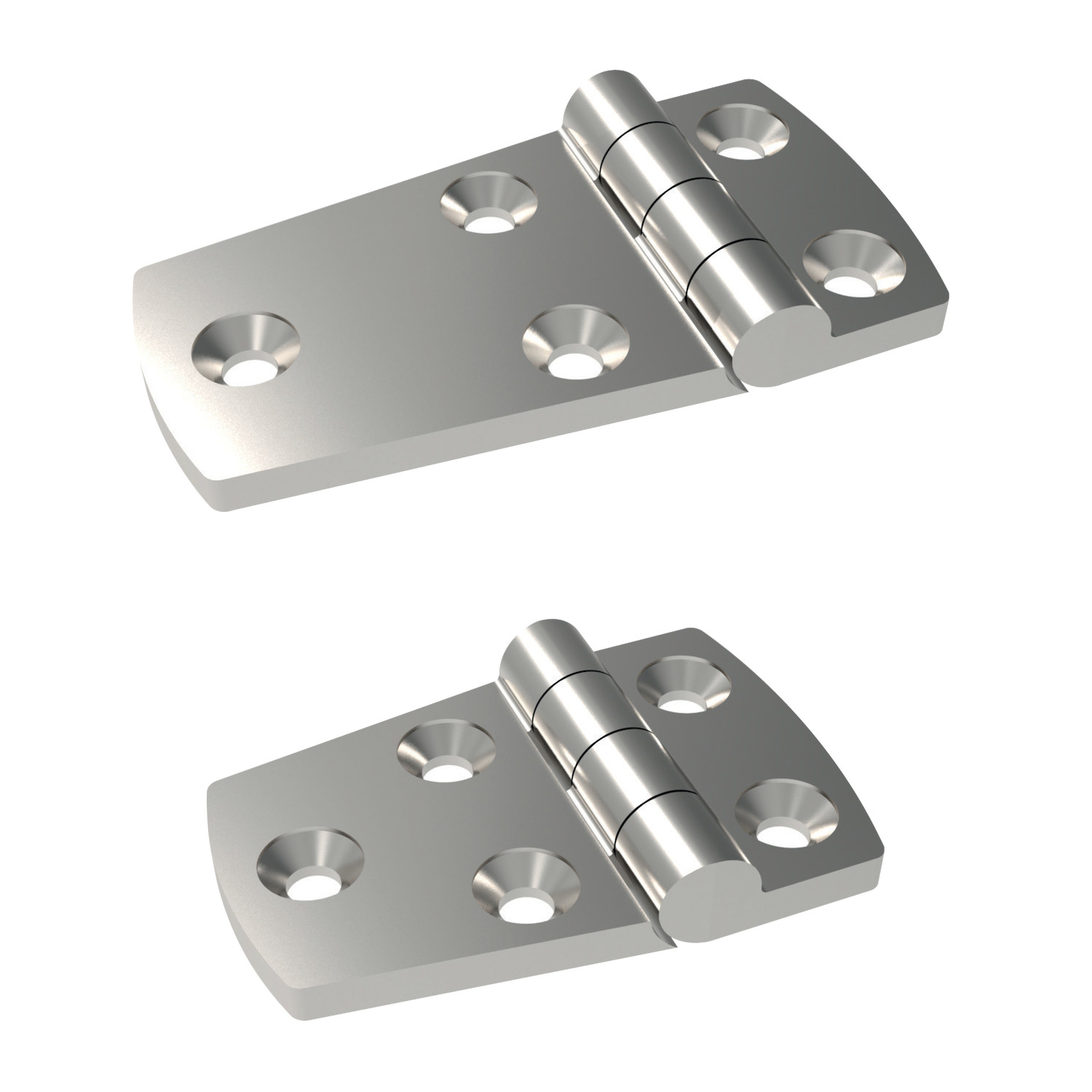 Product S0460, Surface Mount - Leaf Hinges screw mount - stainless steel / 