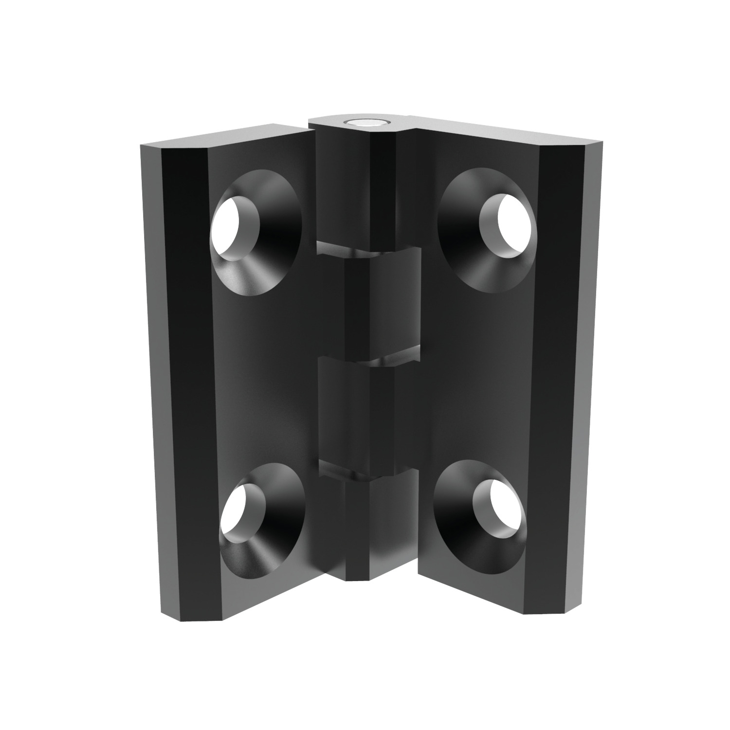 Surface Mount - Leaf Hinges For plain/flush mounted doors, as well as electrical panels and covers. Made from die cast zinc with black powder coat