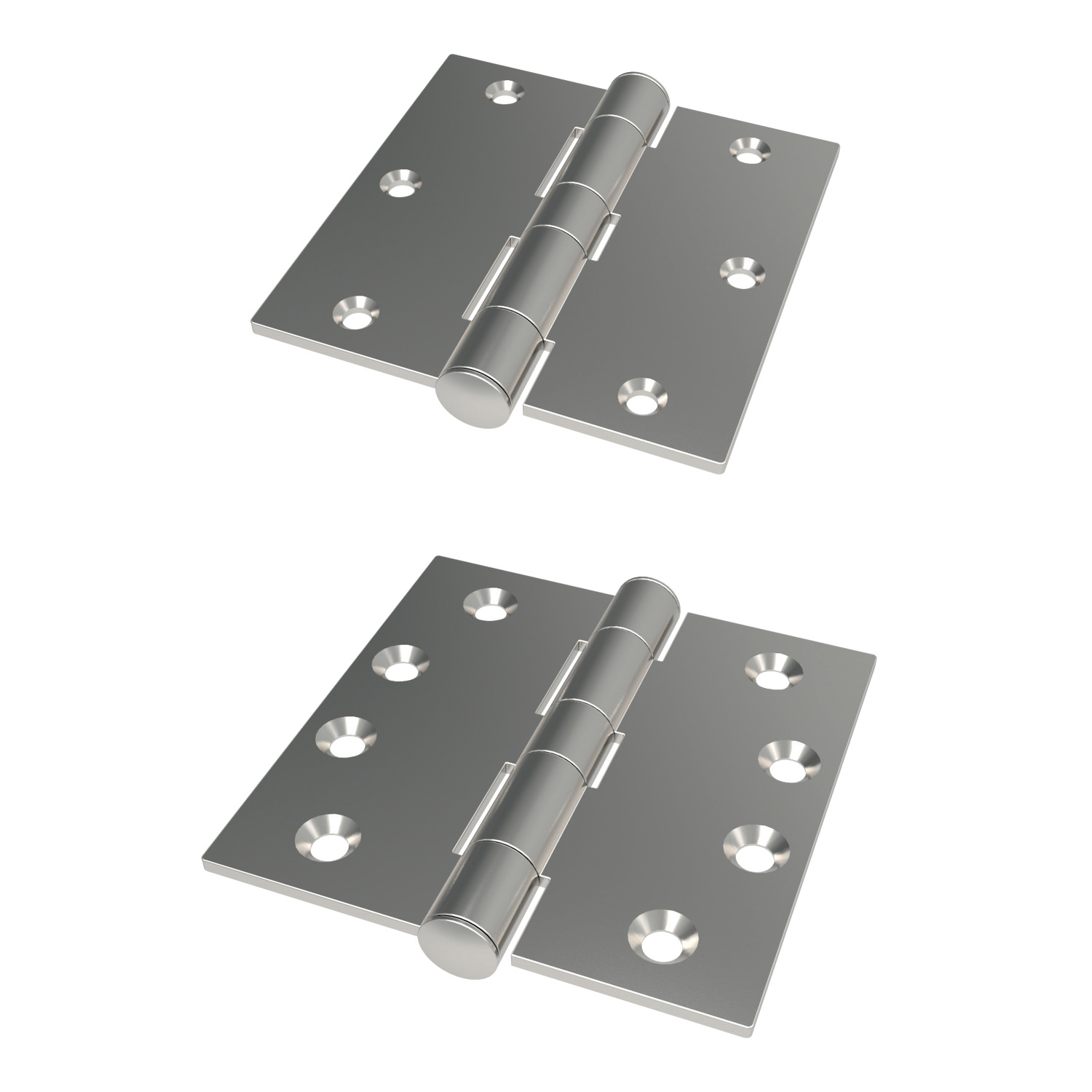 Product S0740, Surface Mount - Leaf Hinge screw mount - stainless steel / 